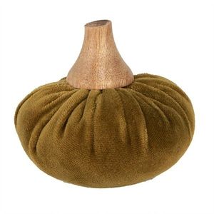 Zelená textilní dekorace dýně Pumpkin S - Ø 9*8 cm 65416 obraz