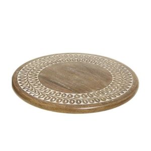 Dřevěný servírovací otočný podnos Tapas Tours Tray - Ø 40*7 cm 61083900 obraz