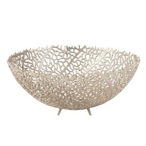 Champagne dekorační mísa na nožičkách Coral Bowl - Ø 46*19 cm 28766 obraz