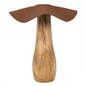 Dřevěná dekorace houba Mushroom - Ø 16*15 cm 6H2387L obraz