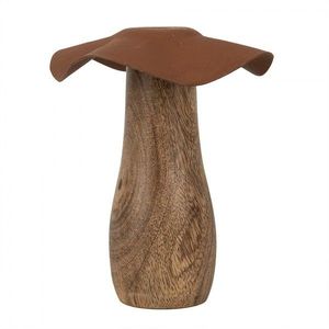 Dřevěná dekorace houba Mushroom - Ø 9*10 cm 6H2387S obraz