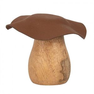 Dřevěná dekorace houba Mushroom - Ø 8*7 cm 6H2387XS obraz