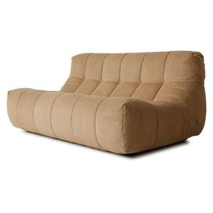 Hnědá manžestrová pěnová lenoška Lazy Lounge L - 158*105*75 cm CZM5429 obraz