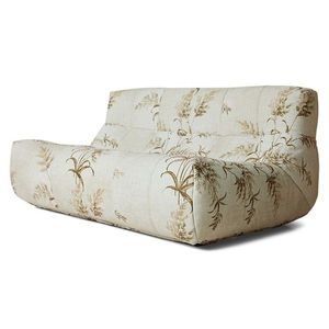 Béžová pěnová lenoška s botanickým potiskem Lazy Lounge L - 158*105*75 cm CZM5432 obraz