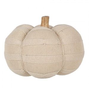 Béžová pletená dekorace dýně Pumpkin XL - Ø 20*14 cm 65408 obraz