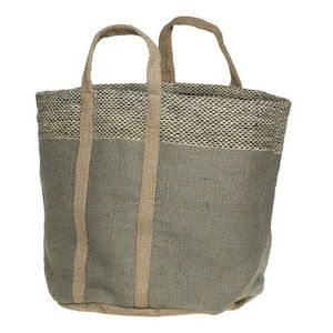 Zelená košíková jutová taška Basket Bag - 40*40*40/ 60 cm 15027421 obraz