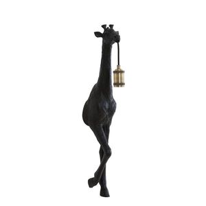 Černá antik nástěnná lampa žirafa Giraffe - 24*12*75 cm / E27 3124612 obraz