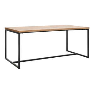 Jídelní stůl s deskou v dubovém dekoru v přírodní barvě 90x180 cm Rivoli – Unique Furniture obraz