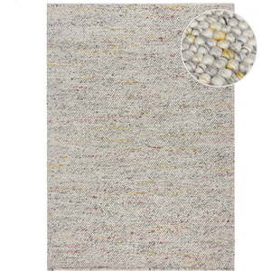 Krémový ručně tkaný koberec s příměsí vlny 80x150 cm Minerals – Flair Rugs obraz