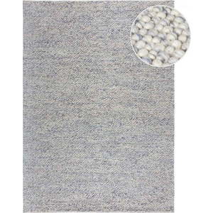 Světle modrý ručně tkaný koberec s příměsí vlny 80x150 cm Minerals – Flair Rugs obraz