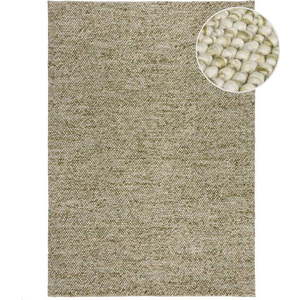 Khaki ručně tkaný koberec s příměsí vlny 80x150 cm Minerals – Flair Rugs obraz