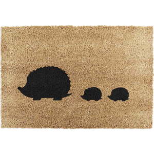 Rohožka z kokosového vlákna 40x60 cm Hedgehog Family – Artsy Doormats obraz