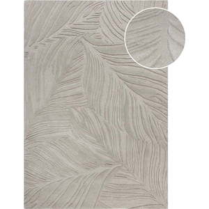 Světle šedý vlněný koberec 200x290 cm Lino Leaf – Flair Rugs obraz