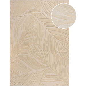 Béžový vlněný koberec 200x290 cm Lino Leaf – Flair Rugs obraz