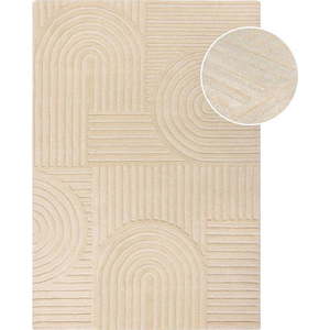 Béžový vlněný koberec Flair Rugs Zen Garden, 120 x 170 cm obraz