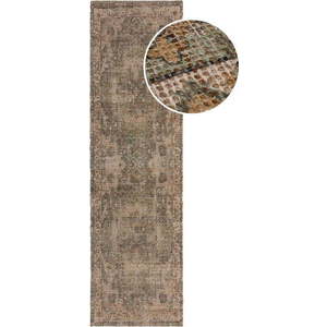 Khaki ručně tkaný běhoun s příměsí juty 60x230 cm Selena Jute Traditional – Flair Rugs obraz