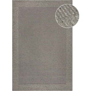 Šedý vlněný koberec 200x290 cm Rue – Flair Rugs obraz