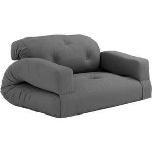 Tmavě šedá rozkládací pohovka vhodná do exteriéru Karup Design Design OUT™ Hippo Dark Grey obraz