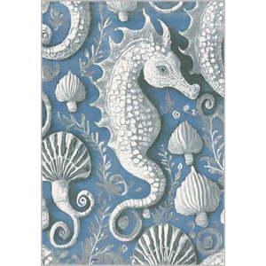 Modrý dětský koberec 133x190 cm Seahorse – FD obraz