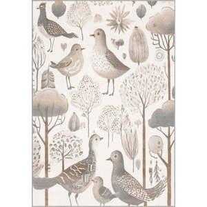 Béžový dětský koberec 200x280 cm Birdy Birds – FD obraz