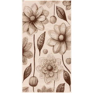 Béžový dětský koberec 80x150 cm Daisies Dark Beige – FD obraz