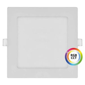 T-LED Bílý vestavný LED panel hranatý 174 x 174mm 18W 24V RGB+CCT 102335 obraz