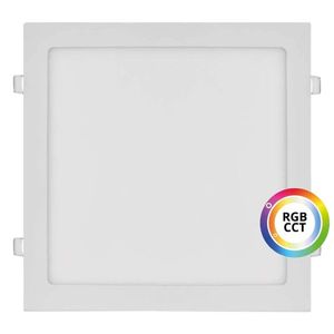 T-LED Bílý vestavný LED panel hranatý 300 x 300mm 36W 24V RGB+CCT 102337 obraz