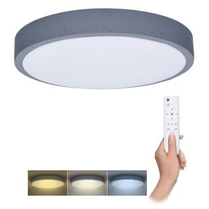 Solight Šedé LED stropní svítidlo kulaté 490mm 32/60W CCT s DO WO8002 obraz