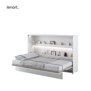 Dig-net nábytek Sklápěcí postel Lenart BED CONCEPT BC-05p | bílý lesk 120 x 200 cm obraz