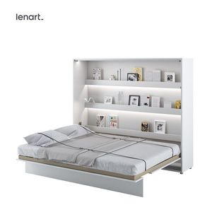 Dig-net nábytek Sklápěcí postel Lenart BED CONCEPT BC-14p | bílý lesk 160 x 200 cm obraz