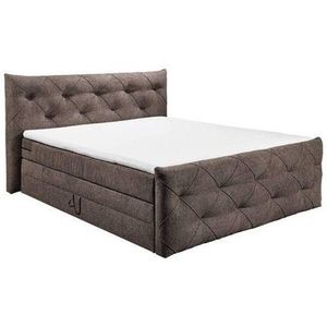 Boxspring Postel Tarragona Hnědá 180x200 Cm obraz