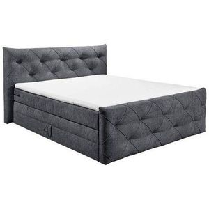 Boxspring Postel Tarragona Antracitová 180x200 Cm obraz