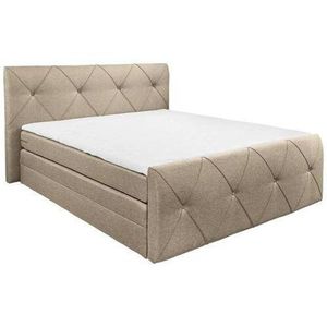 Boxspring Postel Calgary Hnědá 180x200 Cm obraz