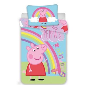 Jerry Fabrics Dětské bavlněné povlečení do postýlky Peppa Pig 0016, 100 x 135 cm, 40 x 60 cm obraz