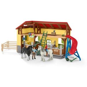 Schleich 42485 Stáj pro koně s příslušenstvím, 60 x 40 x 29, 5 cm obraz