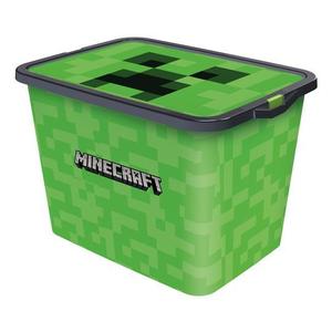 STOR Plastový úložný box s víkem Minecraft 23l obraz