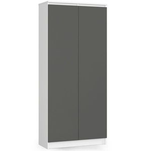 Ak furniture Knihovna/šatní skříň R 80 cm CLP bílá/grafitová obraz