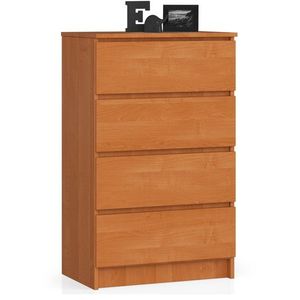 Ak furniture Komoda Kuba 60 cm - 4 šuplíky olše obraz