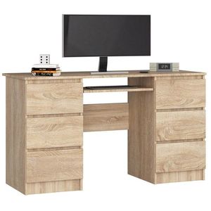 Ak furniture Psací stůl A-11 135 cm dub sonoma obraz