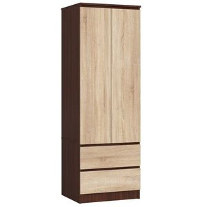 Ak furniture Šatní skříň Star 60 cm dub sonoma obraz