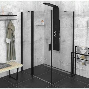 POLYSAN ZOOM BLACK obdélníkový sprchový kout 1100x900 L/P varianta ZL1311BZL3290B obraz