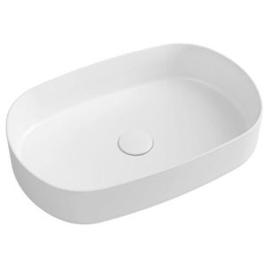 ISVEA INFINITY OVAL keramické umyvadlo na desku, 55x36cm, bílá 10NF65055 obraz