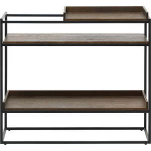 Černo-hnědý konzolový stolek 38x90 cm Rivoli – Unique Furniture obraz