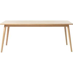 Rozkládací jídelní stůl s deskou v dubovém dekoru v přírodní barvě 190x90 cm Barrali – Unique Furniture obraz