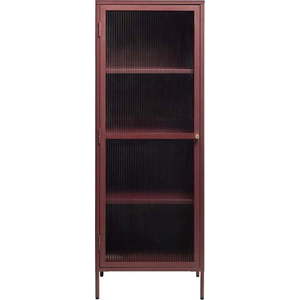 Červená kovová vitrína 58x160 cm Bronco – Unique Furniture obraz