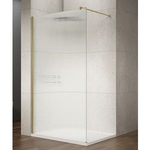 Gelco VARIO GOLD MATT jednodílná sprchová zástěna k instalaci ke stěně, sklo nordic, 1400 mm GX1514-10 obraz