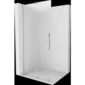 MEXEN/S Velar Sprchová zástěna posuvná Walk-in 70 x 200 cm, dekor 8 mm, chrom 871-070-000-33-01 obraz