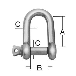 D-třmen 44 x 22 x 11 mm zn 1 ks obraz