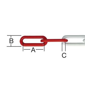 Řetěz plast č/b 6 mm 25 m obraz