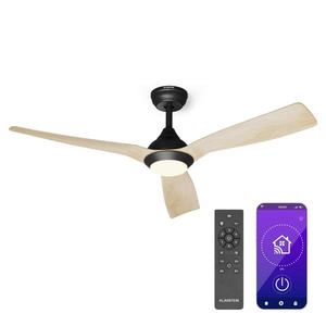 Klarstein Fiji Flow 2 v 1 Smart, stropní ventilátor, Ø 152 cm, LED světlo, dálkové ovládání, ovládání přes aplikaci, dvousměrný provoz obraz